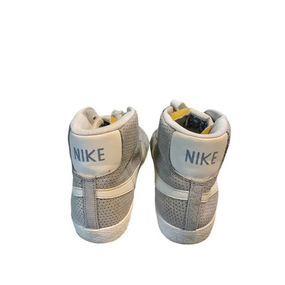 Nike Blazer Vintage Mid Womens Gray Suede Retro Sneaker Athletic Trainer 8.5